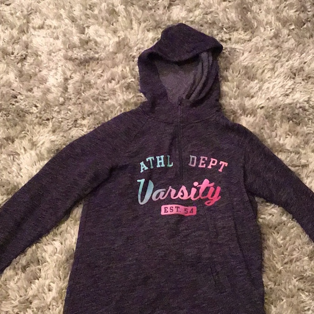 Dark purple zip up hoodie
